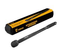 DEKOPRO Llave dinamométrica de doble dirección de 3/8 pulgadas, rango de 10-80 pies-libra y rango de 13.6-108.5 Nm, precisión de ±4%, trinquete de cromo vanadio de 24 dientes, mango mate