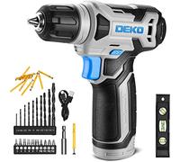 DEKOPRO Taladro Atornillador 8V, Taladro Inalámbrico, con 10MM Portabrocas, LED Luz, Cable de Carga Tipo C, Accesorios 42 Piezas, Taladro Eléctrico para Perforar y Apretar/Aflojar Tornillos