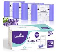 Dekor - Bolsas de recambio para cubo de pañales, compatibles con recambios de pañales clásicos Dekor con un aumento del 20 % de longitud, bolsas de basura desechables para recién nacidos, bebés,