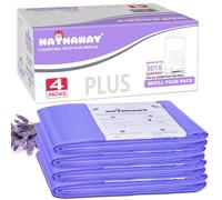 Dekor Plus - Paquete de 4 recambios, con aroma a polvo con capacidad para hasta 2320 pañales, se adapta a cubos de pañales Dekor Plus