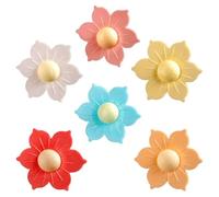 dekora 100 flores comestibles de oblea Decoración para tartas, cupcakes y postres - Colores surtidos, 5 cm - Sin gluten, sin lactosa, sin azúcar - Apto para vegetarianos - Caja profesional