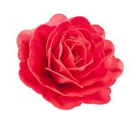 Dekora 126141 Rosa Roja comestibles de oblea, Ø 12,5cm