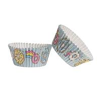 Dekora-339255 Capsulas Cupcakes con Diseño Fast Food-25 Unidades, Color azul claro (339255
