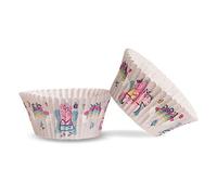 dekora 339260 Capsulas Cupcakes con Diseño de Peppa Pig-25 Unidades, Papel, Gris, 25