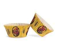 Dekora-339261 Spiderman Capsulas Cupcakes con Diseño de Marvel Spiderman-25 Unidades, Color dorado (339061