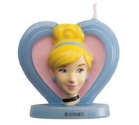 Dekora 346194 Vela 3D Cenicienta para Cumpleaños, Multicolor, 5.5 cm