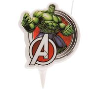 Dekora 346221 Vela 2D de Hulk de Los Vengadores para Decoración, Multicolor, 2x7x15 cm
