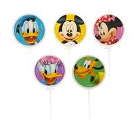 dekora 346243 - Vela Cumpleaños para Tartas Infantiles de Mickey Mouse y Amigos - 3 cm