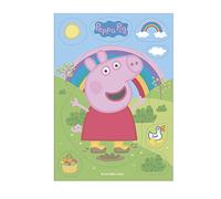 Dekora - Adornos Comestibles de Oblea para Decoracion Tartas de Cumpleaños Infantiles de Peppa Pig