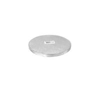 dekora - Base de Tarta Redonda Plateada de Cartón Duro Ø 20cm, Altura 1.2cm - Elegante y Duradera para Celebraciones, Cumpleaños, Aniversarios
