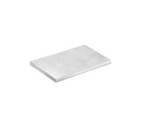 dekora - Base para Tartas Rectangular - Medidas 30 x 20 x 1,2 cm - Bandeja de Cartón Rígido Recubierto con Papel de Aluminio - Apto para Contacto Alimentario y Reutilizable - Color Plata