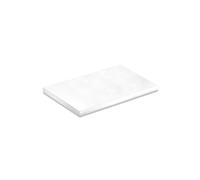 dekora - Base para Tartas Rectangular - Medidas 30 x 20 x 1,2 cm - Bandeja de Cartón Rígido Recubierto con Papel de Aluminio - Apto para Contacto Alimentario y Reutilizable - Color Blanco