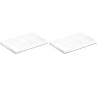 dekora - Base para Tartas Rectangular - Medidas 35 x 30 x 1,2 cm - Bandeja de Cartón Rígido Recubierto con Papel de Aluminio - Apto para Contacto Alimentario y Reutilizable - Color Blanco