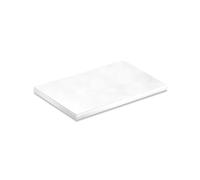 dekora - Base para Tartas Rectangular - Medidas 35 x 30 x 1,2 cm - Bandeja de Cartón Rígido Recubierto con Papel de Aluminio - Apto para Contacto Alimentario y Reutilizable - Color Blanco