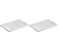 dekora - Base para Tartas Rectangular - Medidas 40 x 30 x 1,2 cm - Bandeja de Cartón Rígido Recubierto con Papel de Aluminio - Apto para Contacto Alimentario y Reutilizable - Color Plata