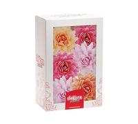 Dekora - Caja de 18 Flores de Oblea para Decorar - Flores Comestibles para Tartas - Decoración Tarta Cumpleaños de Oblea - Colores Surtidos - 5,5 cm