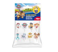 dekora, Cake Toppers Patrulla Canina, Kit para Decorar Cupcakes y Tartas, Ideal para Fiestas de Cumpleaños Infantiles, 8 Modelos, 16 Unidades de Papel