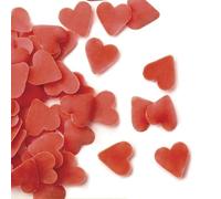 dekora - Corazones de Chocolate Blanco Rojo para Decoración, 600 g - Decoración Profesional para Tartas, Cupcakes y Pasteles de San Valentín