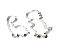 Dekora, Cortadores Dinosaurio, Cortador para Galletas Infantiles, Repostería Creativa, Set de 2