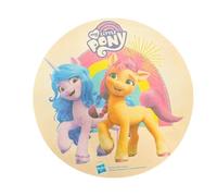 dekora - Decoración Comestible de Tartas de Cumpleaños Infantiles Disco Oblea My Little Pony, 20 cm