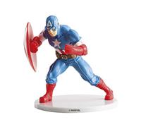 Dekora - Decoracion para Tartas con la Figura de Capitán América de PVC