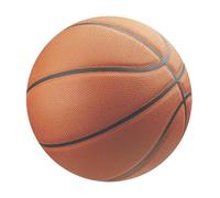 dekora - Decoración para Tartas de Cumpleaños - Cake Topper Balón de Baloncesto de 20 cm - Disco de Oblea Comestible para Tarta Sin Gluten, Sin Azúcares Añadidos, Sin Lactosa - Apto para Vegetarianos