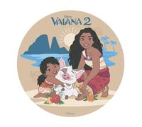 dekora - Decoración para Tartas de Cumpleaños - Cake Topper de Vaiana 2 de 20 cm - Disco de Oblea Comestible para Tarta Sin Gluten, Sin Azúcares Añadidos, Sin Lactosa - Apto para Vegetarianos