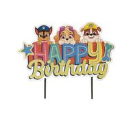 dekora - Decoración Tartas Cumpleaños de la Patrulla Canina Cake Topper Happy Birthday en Papel - 17
