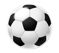 Dekora - Decoracion Tartas de Cumpleaños Infantiles - Disco de Comestible Sin Azucar Balon Futbol | Diámetro 15,5 cm