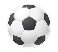 dekora - Decoracion Tartas de Cumpleaños Infantiles - Disco de Oblea Balon Futbol | Diámetro 20 cm