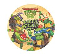 dekora - Decoracion Tartas de Cumpleaños Infantiles - Disco de Oblea de Tortugas Ninja | Diámetro 20 cm