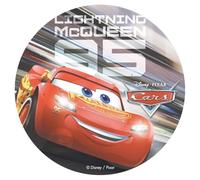 Dekora - Decoracion Tartas de Cumpleaños Infantiles en Disco de Oblea de Cars Pixar - 20 cm