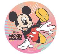Dekora - Decoracion Tartas de Cumpleaños Infantiles en Disco de Oblea de Disney Mickey Mouse - 20 cm