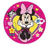 Dekora - Decoracion Tartas de Cumpleaños Infantiles en Disco de Oblea de Disney Minnie Mouse - 20 cm