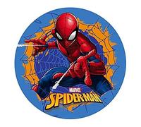 Dekora - Decoracion Tartas de Cumpleaños Infantiles en Disco de Oblea de Spiderman - 20 cm
