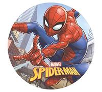 Dekora- Decoracion Tartas de Cumpleaños Infantiles en Disco de Oblea de Spiderman-20 cm, Multicolor (114367)