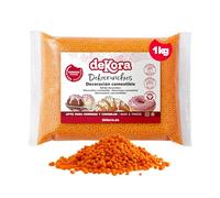 dekora - Dekocrunchies Naranja 1 kg, Sprinkles de azúcar crujientes con sabor dulce e intenso, Topping repostería, Perlas comestibles para decoración de tartas, galletas, cupcakes y helados