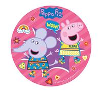 Dekora - Disco Comestible para Decoración de Tartas de Cumpleaños de Peppa Pig - 20 cm (236044)