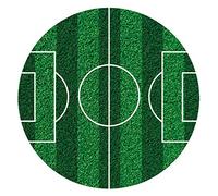 Dekora - Disco comestible para decorar Tartas con forma de campo de fútbol, Ø 16cm