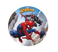 Dekora - Disco Decoración de Tartas de Cumpleaños Infantiles Spiderman - 15,5 cm