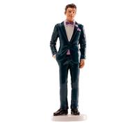 dekora - Figura de Novio para Tarta de Boda - Figura Decorativa Original y Elegante para Pastel Nupcial | Adorno Ideal para Decoración de Tartas de Boda