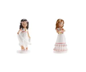 Dekora - Figura Decorativa Niña para Tarta de Primera Comunión Berta - 16 cm, 315115 & 315114 Figura Decorativa Niña para Tarta de Primera Comunión Betty, 16 cm