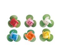 Dekora - Flores Comestibles para Decorar Tartas - Decoración para Tartas y Pasteles - Surtido de Flores de Oblea Sin Sabor Ø 3 cm - Obleas Sin Gluten, Sin Lactosa y Apta para Veganos - 150 Uds