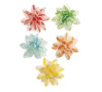 dekora - Flores Comestibles para tartas, 10 dalias de oblea, colores surtidos, 7 cm, sin azúcar, sin gluten, sin lactosa, Adornos Comestibles para Tartas, Cumpleaños y Bodas