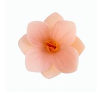 dekora - Flores Comestibles para tartas, 18 camelias salmón de oblea, 4 cm, sin azúcar, sin gluten, sin lactosa, Adornos Comestibles para Tartas, Cumpleaños y Bodas