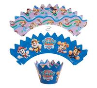dekora - Kit cupcakes Patrulla Canina Licencia oficial: 6 toppers + 6 cubre cupcakes reutilizables, doble cara reversible, wrappers decorativos (no hornear) para muffins y magdalenas
