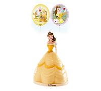 dekora - Kit de Decoración de Tartas de la Princesa Bella en PVC con Pinchos