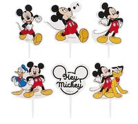 dekora - Kit para Hacer y Decorar Cupcakes de Mickey Mouse en Papel - 6 Modelos 30 Unidades