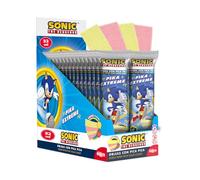 dekora - Lenguas de oblea ácidas con pica pica Sonic, display con 32 blíster con 10 lenguas (640g), sabores fresa y limón, sin gluten y sin lactosa, golosinas para cumpleaños y piñatas