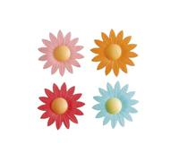 Dekora - Margaritas Comestibles | Flores Comestibles para Tartas - Decoracion Tartas Cumpleaños de Oblea - Colores Surtidos